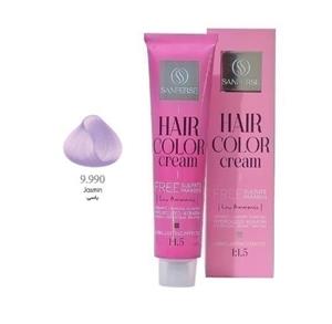 رنگ مو بدون پارابن و سولفات سری ترکیبی حرفه ای حجم 120 میلی لیتر سانفرس 9.990 - یاسی