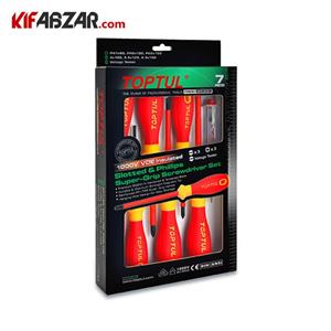 ست 7 عددی پیچ گوشتی عایق تاپ تول سری Pro-Plus مدل GFE-0701