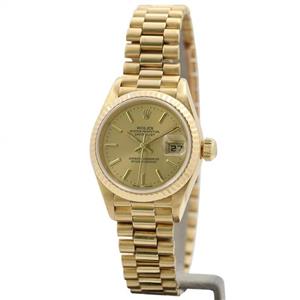 Rolex Oyster Perpetual Ladies Datejust 18K Yellow Gold 79178-Certified Pre-Owned 