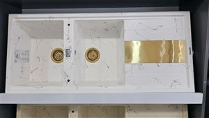 سینک توکار  گرانیتی رونی سفید