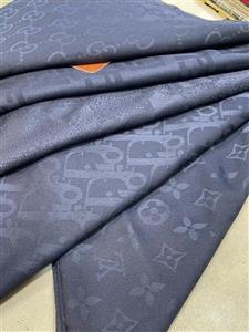 روسری ژاکارد سرمه ای(A8296)