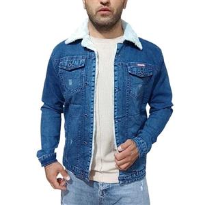 کت مردانه مدل جین دو جیب کد 77744