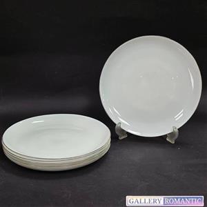 بشقاب پلو خوری گلدن اپال مدل دیوالی لب طلا بسته 6 عددی
