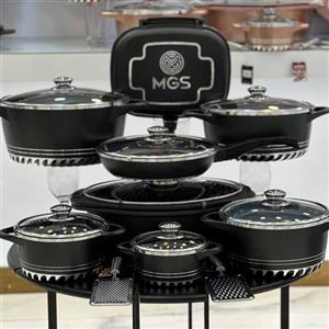 سرویس قابلمه ام جی اس 22پارچهMGSقابلمه کف رینگی جدید هزینه ارسال به عهده مشتری محترم