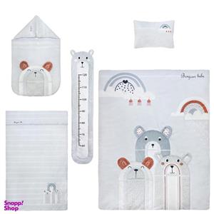 سرویس خواب 5 تکه نوزاد پینک بلو طرح سیاره