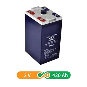 باتری 2 ولت 420 آمپر صبا باتری - باتری سیلد اسیدی
