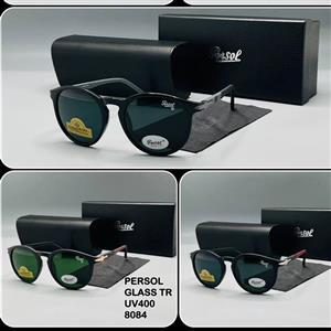 عینک آفتابی گرد پرسول persol شیشه الماس دسته فنر کد 8084 ایتالیا