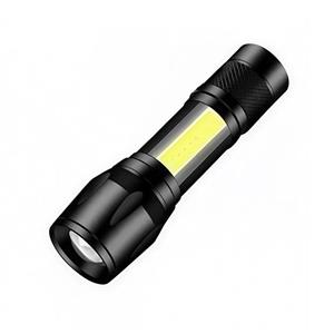 چراغ قوه زوم دار شارژی مدل فلزی به همراه کیف حمل