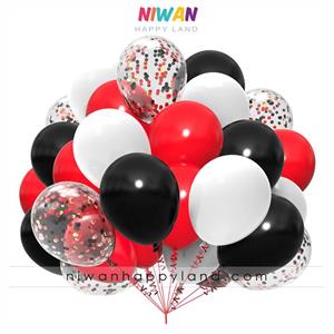 بادکنک لاتکسی طرح کروم کد NH-25 بسته 25 عددی