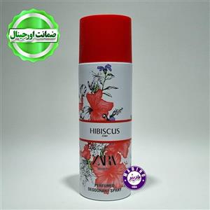 اسپری زنانه اورجینال200میل برند ZARA رایحه HIBISCUS 