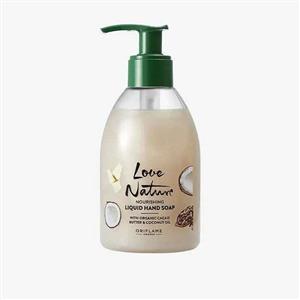 صابون مایع دست با کره کاکائو و روغن نارگیل لاونیچر Nourishing Liquid Hand Soap with Organic Cacao Butter & Coconut Oil