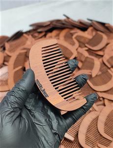 گیفت شانه چوبی  مستطیلی مناسب گیفت و دکوری ( بسته 10 عددی)