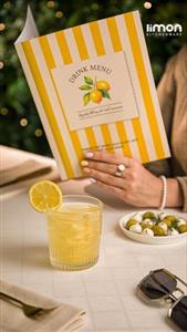 لیوان شیاردار لیمون بسته 6 عددی 2445