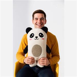 عروسک مدل بالشتی خرس پاندا به همراه پتو ارتفاع 40 سانتی متر