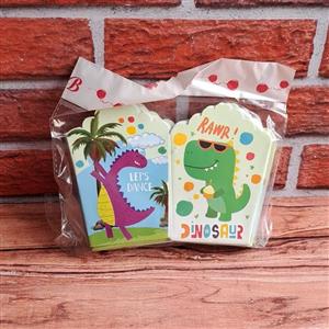 ظرف پاپ کورن یکبار مصرف مدل دایناسور کد DinosaurP6 مجموعه 10 عددی