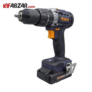دریل پیچ گوشتی چکشی شارژی 20 ولت رابین مدل R8820E