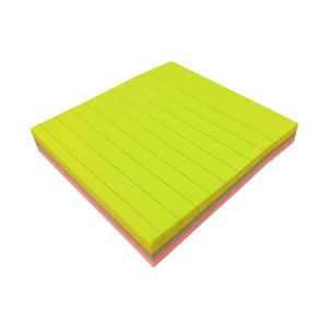دفترچه چسب دار (استیکی نوت) 3*3 اینچ (76*76 mm) خط دار پنج رنگ نئون یاپئش