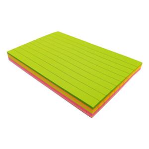 دفترچه چسب دار (استیکی نوت) 5*3 اینچ (100*76 mm) خط دار پنج رنگ نئون یاپئش