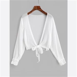 شومیز جلو باز گره ای