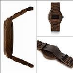 LAiMER Men's Wooden Watch Black Edition - Wrist Watch Made of Natural Sandalwood - Nature & Lifestyle for Mens