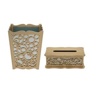 ست سطل و جای دستمال کاغذی مدل 193