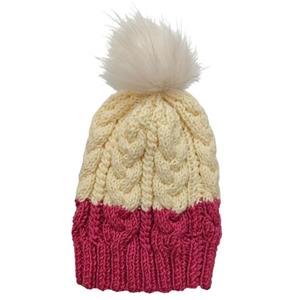 کلاه بافتنی دخترانه مدل برف‌چین کد 3