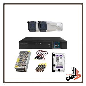 پک بیزینس تسلا دستگاه ۴ کانال همراه با 2 عدد دوربین 2 مگاپیکسل وارم لایتهارد ۵۰۰ گیگابایت بنفشاتصالات کامل