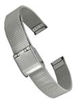 Doon Quick Release Silver/Gold/Pink/Black Stainless Steel Watch Band Fold Over Buckle, 08/10/12/14mm Strap