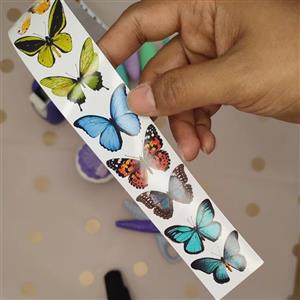 برچسب رولی طرح خوشگل پروانه 