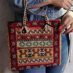 ورنی (گلیم پیچ) پشم دستبافت آذربایجان طرح قیناخ