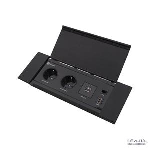 پریز برق توکار با درب فلپ فانتونی N412