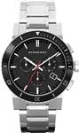 Burberry Swiss TOP Luxury Watch Chronograph Men The City Stainless Steel Black Ceramic Bezel Date Dial BU9380 