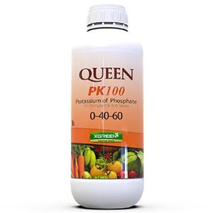 کود فسفر پتاس کوئین مدل ایکس گرین pk100 نیم لیتری