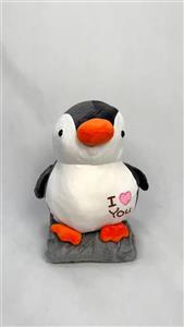 پتو عروسک پنگوئن صورتی