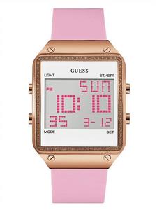 GUESS Women's Digital Silicone Watch 