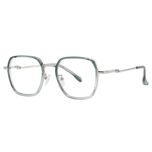 فریم عینک طبی مربعی زنانه مدل TJ837 C432-p81 Contrast Pearl Harbor مناسب برای صورت بیضی