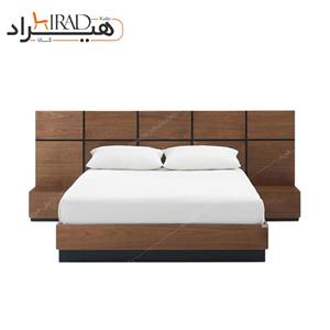 تخت خواب ام دی اف دونفره هیراد مدل Z126-MDF سایز 240×210 سانتی متر