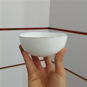 کاسه ماست-ترشی ارکوپال سفید گرد گلدن اپال قالب دیوالی قطر 9.5 بسته 6 عددی(پس کرایه)