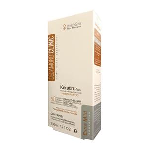 شامپو تقویت کننده و ترمیم کننده مو دکاموند کلینیک مدل کراتین پلاس حجم 210 میلی لیتر