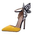 King Ma Women Fashion Butterfly High Heel Sandals