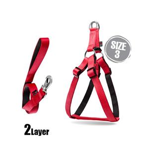 قلاده کتفی سگ نیناپت مدل پددار بدون لید سایز 3 رنگ طوسی