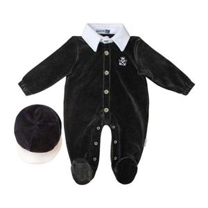 ست سرهمی و کلاه نوزادی آدمک مدل 130085