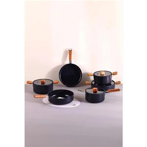 سرویس قابلمه و تابه آلمینیوم 10 پارچه نیوفلیم Bien Black