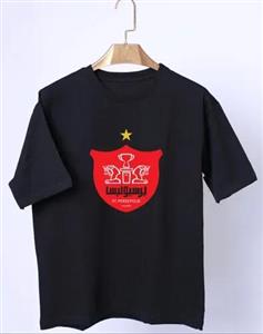 تیشرت آستین کوتاه با طرح تیم پرسپولیس