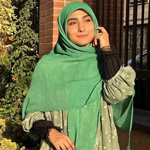 روسری پلیسه شاین دار