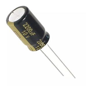 خازن الکترولیت مشکی 2200uF 10v برند JWCO | بسته 10 عددی