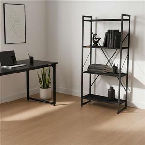 کتابخانه چهار طبقه دیزم مدل مونتاژی LIB_60×140_BRN