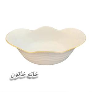 کاسه آوا چینی لب طلا مقصود کاسه چینی لب طلا مقصود  کاسه سالاد کاسه زیتون خوری کاسه ماست خوری