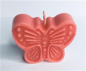 شمع فانتزی پروانه بدون رایحه دستساز