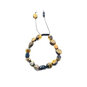 دستبند  سنگ چشم ببر کد017